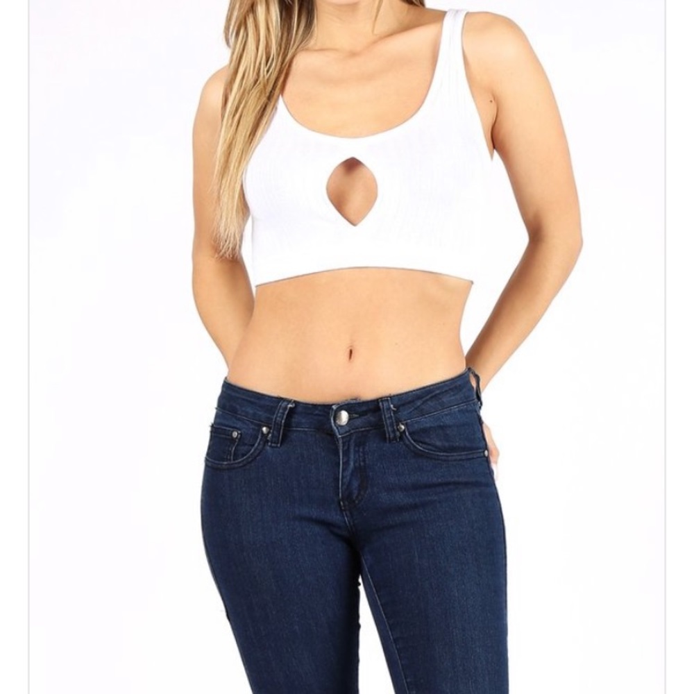 White Crop Top